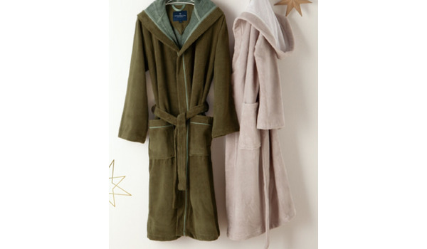 Morgenstern Damen Bademantel Kapuze Geena 2