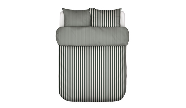 Bettwäsche marc-o-polo Classic Stripe dunkelgrün