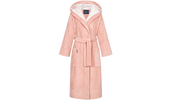 Morgenstern Bademantel Damen Kapuze, Multifaser, Geena 2 , puderrosa